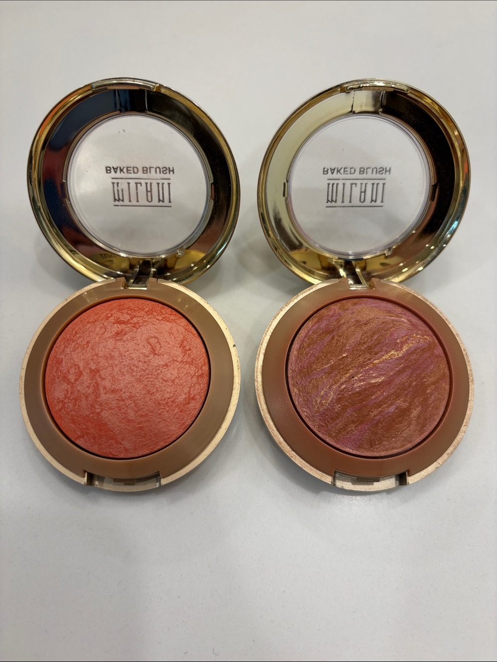 Milani Baked Powder Blush Duo Set of Two 05 Luminoso & 03 Berry Amore